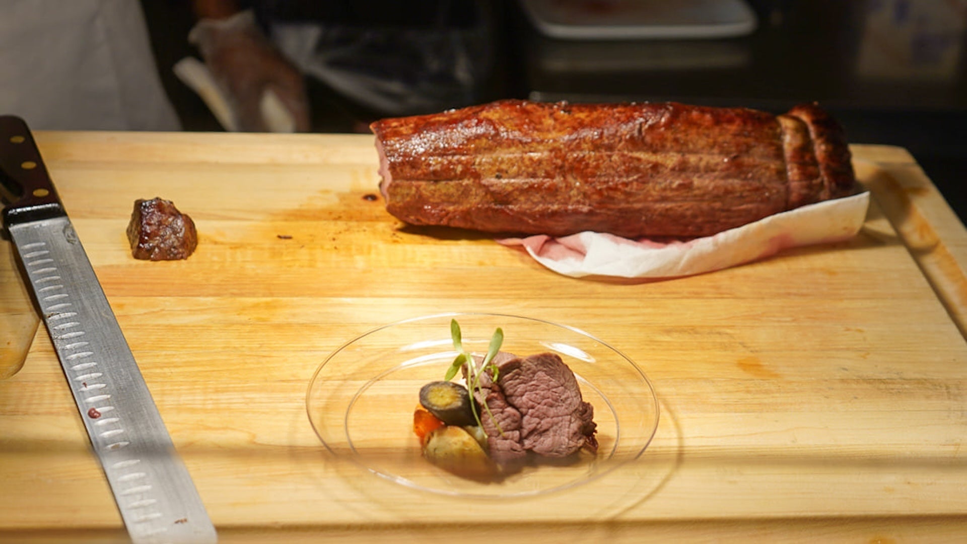 steak in a plate at Walt Disney World Swan and Dolphin